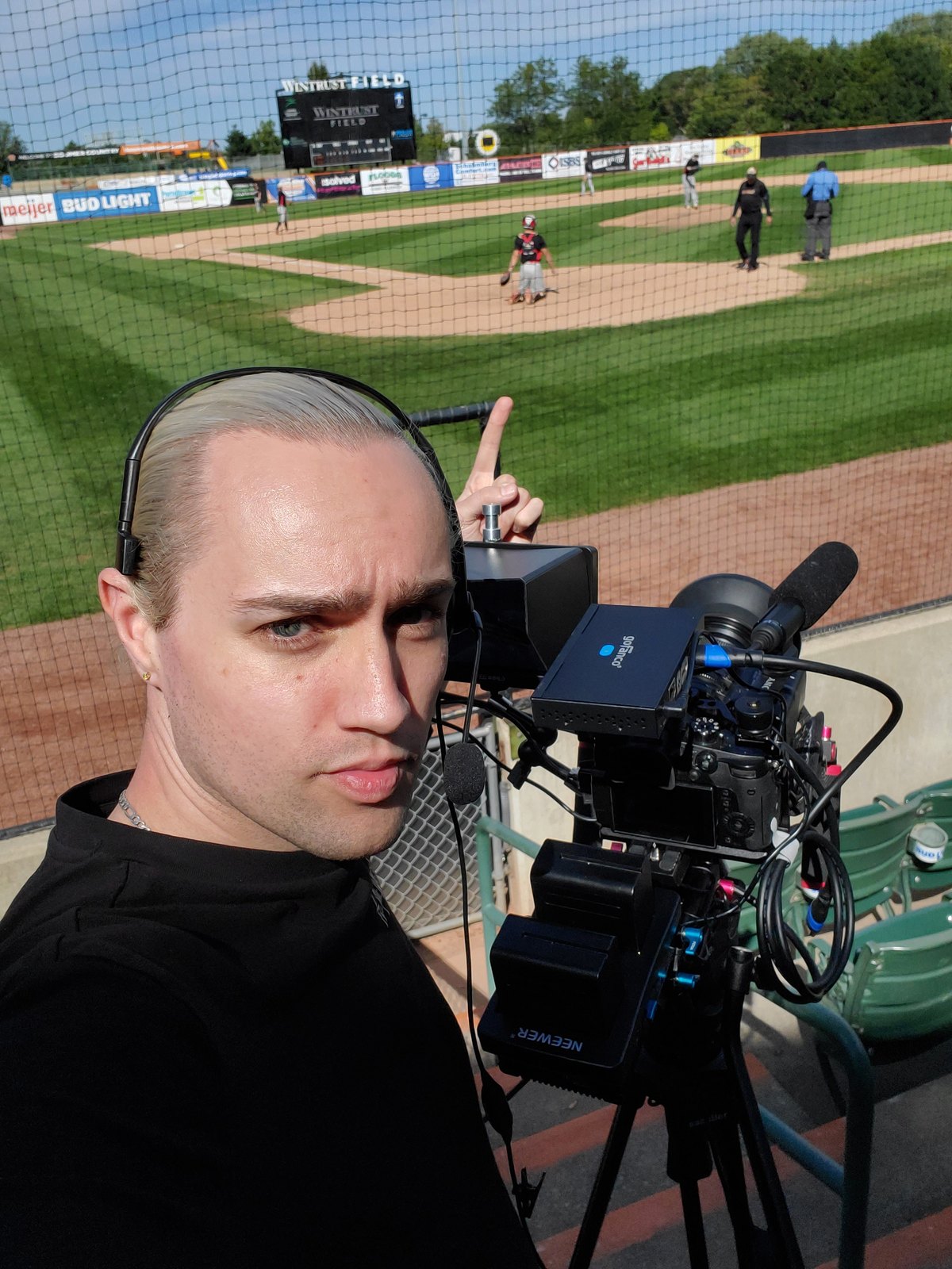 Running a broadcast camera at a ballpark show